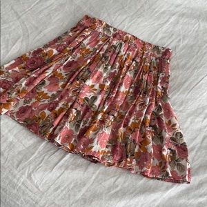 Brandy Melville Floral Skirt